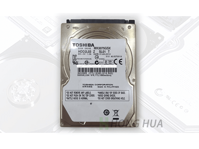 Toshiba 500G (MK5075GSX) 硬碟資料救援 - Harddisk
