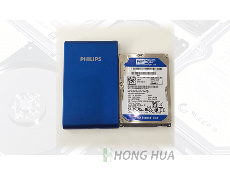 PHILIPS 隨身硬碟 WD 500GB (WD5000BEVT) 硬碟資料救援 - Harddisk